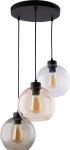 Lampa wisząca ze szklanymi kloszami w trzech odcieniach - do jadalni nad stół, do salonu CUBUS - 2831