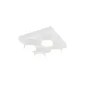 Biała lampa sufitowa kwadratowa z czterema spotami 4xGX53 BRIX WHITE 11296 TK Lighting