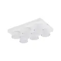 Biała, 6-punktowa lampa sufitowa do nowoczesnej jadalni lub sypialni BRIX WHITE 11297 6xGX53 TK Lighting