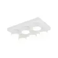Biała, 6-punktowa lampa sufitowa do nowoczesnej jadalni lub sypialni BRIX WHITE 11297 6xGX53 TK Lighting