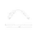 Łącznik elastyczny biały do systemu szynowego MAGNETIC EASY 18246 TK Lighting