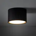 Czarna tuba natynkowa ryflowana do oświetlenia przedpokoju, holu, biura FERRO BLACK DOWNLIGHT+ 11655 1xGX53 TK Lighting