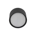 Czarna tuba natynkowa ryflowana do oświetlenia przedpokoju, holu, biura FERRO BLACK DOWNLIGHT+ 11655 1xGX53 TK Lighting