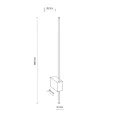 LIXA BROWN KINKIET LED 12W 18297 TK Lighting