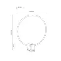 VEXA BLACK KINKIET LED 6W - 18304