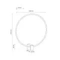 VEXA BLACK KINKIET LED 18W - 18307