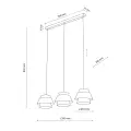 KALUM LEN LAMPA WISZĄCA 3XE27 - 11809