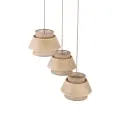 KALUM WOOD LAMPA WISZĄCA 3XE27 KOŁO - 11808
