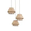 KALUM WOOD LAMPA WISZĄCA 3XE27 KOŁO - 11808