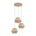 KALUM WOOD LAMPA WISZĄCA 3XE27 KOŁO - 11808