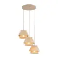 KALUM WOOD LAMPA WISZĄCA 3XE27 KOŁO - 11808