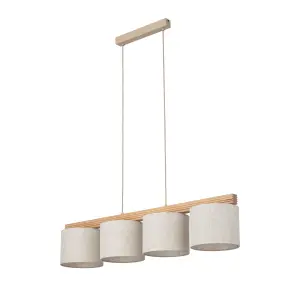 VIGA SHADE SOSNA LAMPA WISZĄCA 4XE27 - 11770