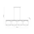VIGA SHADE SOSNA LAMPA WISZĄCA 4XE27 - 11770