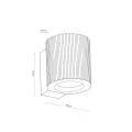 EVE CORTE WOOD ORZECH KINKIET 1XGU10 - 11780