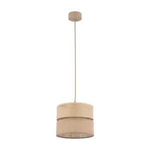 DORMA WOOD JUTA LAMPA WISZĄCA 1XE27 - 11785