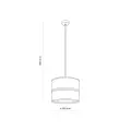 DORMA WOOD JUTA LAMPA WISZĄCA 1XE27 - 11785