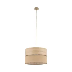 DORMA WOOD JUTA LAMPA WISZĄCA 1XE27 - 11786