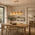 DORMA WOOD JUTA LAMPA WISZĄCA 4XE27 - 11789
