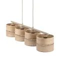 DORMA WOOD JUTA LAMPA WISZĄCA 4XE27 - 11789