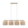 DORMA WOOD JUTA LAMPA WISZĄCA 4XE27 - 11789