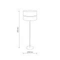 DORMA WOOD JUTA LAMPA PODŁOGOWA 1XE27 - 16226