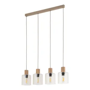 SIERRA WOOD LAMPA WISZĄCA 4XE27 - 11802