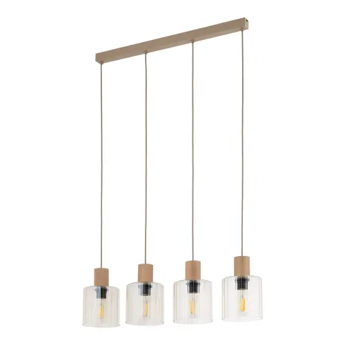 SIERRA WOOD LAMPA WISZĄCA 4XE27 - 11802