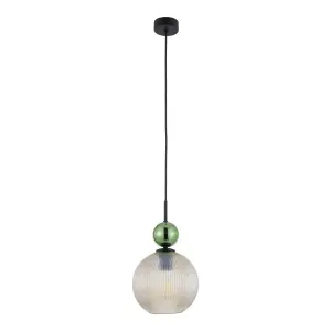 SOPHIA BIG GREEN COGNAC LAMPA WISZĄCA 1XE27 - 10930