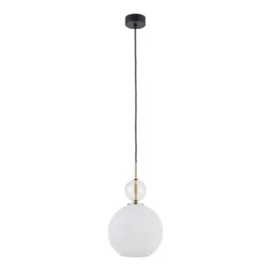 SOPHIA BIG COGNAC WHITE LAMPA WISZĄCA 1XE27 - 10931