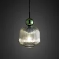 SOPHIA BIG GREEN COGNAC LAMPA WISZĄCA 1XE27 - 11372