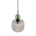 SOPHIA BIG GREEN COGNAC LAMPA WISZĄCA 1XE27 - 11372
