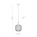 SOPHIA BIG GREEN COGNAC LAMPA WISZĄCA 1XE27 - 11372