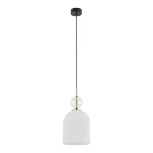 SOPHIA BIG COGNAC WHITE LAMPA WISZĄCA 1XE27 - 11374