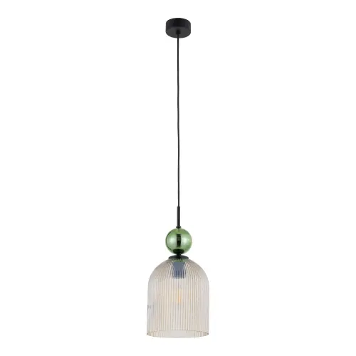 SOPHIA BIG GREEN COGNAC LAMPA WISZĄCA 1XE27 - 10776