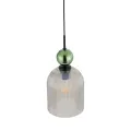 SOPHIA BIG GREEN COGNAC LAMPA WISZĄCA 1XE27 - 10776