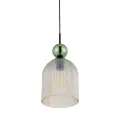 SOPHIA BIG GREEN COGNAC LAMPA WISZĄCA 1XE27 - 10776