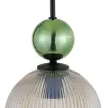 SOPHIA BIG GREEN COGNAC LAMPA WISZĄCA 1XE27 - 10776