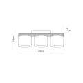VIGA SHADE SOSNA LAMPA SUFITOWA 3XE27 - 11880
