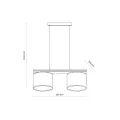 VIGA SHADE SOSNA LAMPA WISZĄCA 2XE27 - 11881