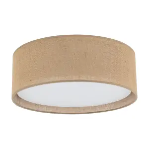 Plafon sufitowy w stylu naturalnym JUTA, idealny do sypialni - 5798