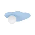 Niebieska lampa ścienna w kształcie chmurki, dekoracyjny kinkiet z kloszem kulką CLOUD NEW BLUE 1xG9 - 11265