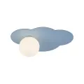 Niebieska lampa ścienna w kształcie chmurki, dekoracyjny kinkiet z kloszem kulką CLOUD NEW BLUE 1xG9 - 11265