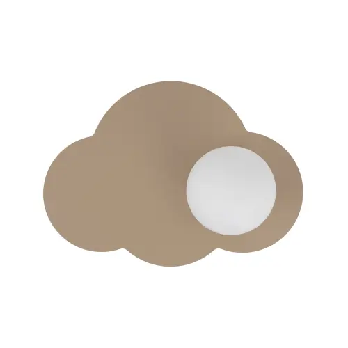 Dekoracyjny kinkiet w kształcie chmurki z białym, mlecznym kloszem CLOUD NEW SABIA 1xG9 - 11266