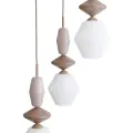 ZEN SABIA FUSO WHITE LAMPA WISZĄCA 3XE14 KOŁO - 11862