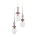 ZEN SABIA FUSO WHITE LAMPA WISZĄCA 3XE14 KOŁO - 11862
