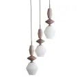 ZEN SABIA FUSO WHITE LAMPA WISZĄCA 3XE14 KOŁO - 11862
