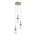 ZEN SABIA FUSO WHITE LAMPA WISZĄCA 3XE14 KOŁO - 11862