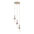 ZEN SABIA FUSO WHITE LAMPA WISZĄCA 3XE14 KOŁO - 11862