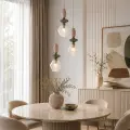 ZEN NEW BROWN FUSO COGNAC LAMPA WISZĄCA 3XE14 KOŁO - 11867