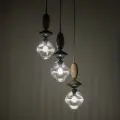 ZEN NEW BROWN FUSO COGNAC LAMPA WISZĄCA 3XE14 KOŁO - 11867